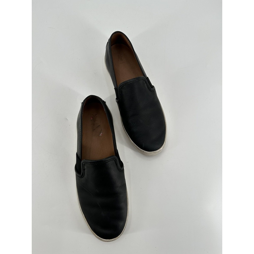 Frye Company Dylan 3479264-BLK SlipOn Sneakers Women's Shoes Black Leather Sz 9M